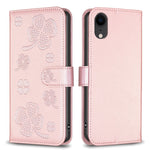 Four-leaf Embossed Leather Phone Case, For iPhone 11 Pro, For iPhone X / XS, For iPhone XR, For iPhone XS Max, For iPhone 7 Plus / 8 Plus