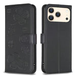 Four-leaf Embossed Leather Phone Case, For iPhone 17 Pro Max, For iPhone 17 Pro, For iPhone 17, For iPhone Air, For iPhone 16 Pro Max, For iPhone 16 Pro, For iPhone 16 Plus, For iPhone 16