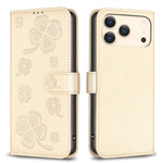 Four-leaf Embossed Leather Phone Case, For iPhone 17 Pro Max, For iPhone 17 Pro, For iPhone 17, For iPhone Air, For iPhone 16 Pro Max, For iPhone 16 Pro, For iPhone 16 Plus, For iPhone 16