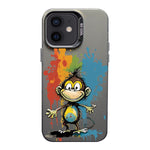 Color Ink Frosted PC+TPU Phone Case, For iPhone 11