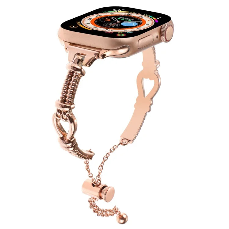 Twist Metal Bracelet Chain Watch Band, For Apple Watch Series 4 44mm, For Apple Watch Series 4 40mm, For Apple Watch Series 3 38mm, For Apple Watch Series 3 42mm, For Apple Watch Series 2 42mm, For Apple Watch Series 2 38mm, For Apple Watch 42mm       ...