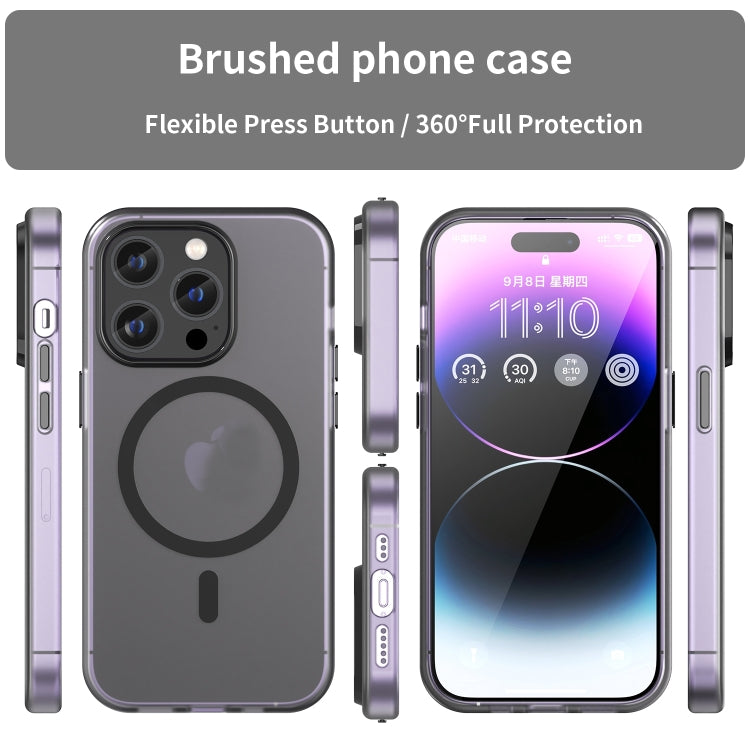 MagSafe Frosted Translucent TPU + PC Full Coverage Phone Case, For iPhone 16 Pro, For iPhone 16 Plus, For iPhone 16, For iPhone 15 Pro Max, For iPhone 15 Pro