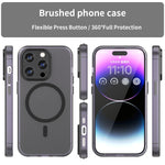 MagSafe Frosted Translucent TPU + PC Full Coverage Phone Case, For iPhone 14 Pro Max, For iPhone SE 2022 / 2020 / 8, For iPhone 13 Pro Max, For iPhone 13 Pro, For iPhone 13