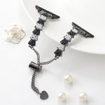 Shell Beads Chain Bracelet Metal Watch Band, For Apple Watch SE 40mm, For Apple Watch SE 44mm, For Apple Watch Series 6 40mm, For Apple Watch Series 6 44mm, For Apple Watch Series 5 44mm, For Apple Watch Series 5 40mm, For Apple Watch Series 4 44mm    ...