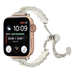 Shell Beads Chain Bracelet Metal Watch Band, For Apple Watch SE 40mm, For Apple Watch SE 44mm, For Apple Watch Series 6 40mm, For Apple Watch Series 6 44mm, For Apple Watch Series 5 44mm, For Apple Watch Series 5 40mm, For Apple Watch Series 4 44mm    ...
