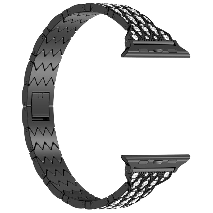 Devil Eye Diamond Bracelet Metal Watch Band, For Apple Watch SE 40mm, For Apple Watch SE 44mm, For Apple Watch Series 6 40mm, For Apple Watch Series 6 44mm, For Apple Watch Series 5 44mm, For Apple Watch Series 5 40mm, For Apple Watch Series 4 44mm    ...