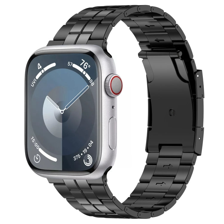 Tortoise Buckle Titanium Steel Watch Band, For Apple Watch SE 40mm, For Apple Watch SE 44mm, For Apple Watch Series 6 40mm, For Apple Watch Series 6 44mm, For Apple Watch Series 5 44mm, For Apple Watch Series 5 40mm, For Apple Watch Series 4 44mm      ...