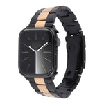 Three-Bead Stainless Steel Watch Band, For Apple Watch SE 2023 44mm, For Apple Watch SE 2023 40mm, For Apple Watch Ultra 2 49mm, For Apple Watch Series 9 45mm, For Apple Watch Series 9 41mm