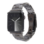 Three-Bead Stainless Steel Watch Band, For Apple Watch Series 7 41mm, For Apple Watch Series 7 45mm, For Apple Watch SE 40mm, For Apple Watch SE 44mm, For Apple Watch Series 6 40mm