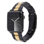 Three-Bead Stainless Steel Watch Band, For Apple Watch Series 6 44mm, For Apple Watch Series 5 44mm, For Apple Watch Series 5 40mm, For Apple Watch Series 4 44mm, For Apple Watch Series 4 40mm
