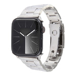 Three-Bead Stainless Steel Watch Band, For Apple Watch Series 6 44mm, For Apple Watch Series 5 44mm, For Apple Watch Series 5 40mm, For Apple Watch Series 4 44mm, For Apple Watch Series 4 40mm