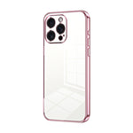 Transparent Plating Fine Hole Phone Case, For iPhone 16 Pro, For iPhone 16 Plus, For iPhone 16, For iPhone 15 Pro Max, For iPhone 15 Pro, For iPhone 15 Plus