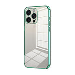 Transparent Plating Fine Hole Phone Case, For iPhone 16 Pro, For iPhone 16 Plus, For iPhone 16, For iPhone 15 Pro Max, For iPhone 15 Pro, For iPhone 15 Plus