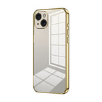 Transparent Plating Fine Hole Phone Case, For iPhone 16 Pro, For iPhone 16 Plus, For iPhone 16, For iPhone 15 Pro Max, For iPhone 15 Pro, For iPhone 15 Plus