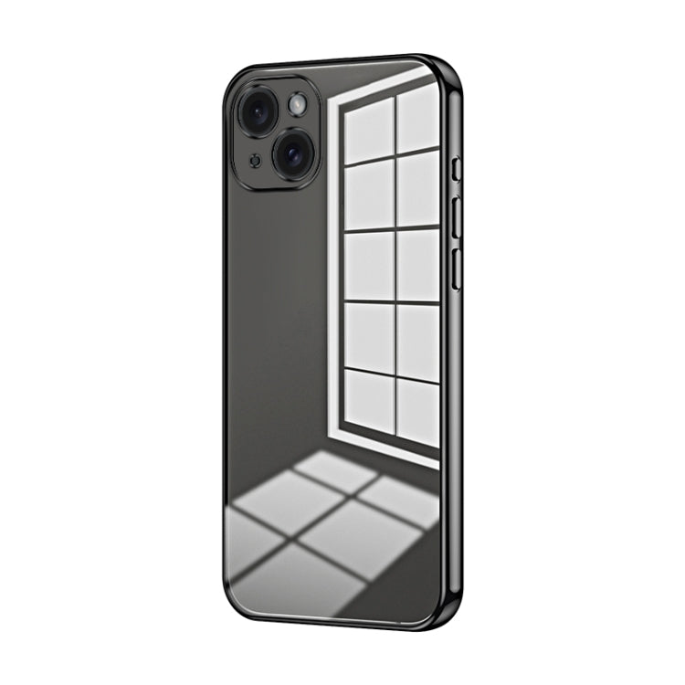 Transparent Plating Fine Hole Phone Case, For iPhone 16 Pro, For iPhone 16 Plus, For iPhone 16, For iPhone 15 Pro Max, For iPhone 15 Pro, For iPhone 15 Plus
