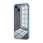 Transparent Plating Fine Hole Phone Case, For iPhone 13 Pro Max, For iPhone 13 Pro, For iPhone 13, For iPhone 12, For iPhone 12 Pro Max, For iPhone 12 Pro