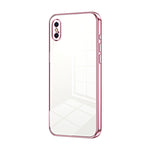 Transparent Plating Fine Hole Phone Case, For iPhone 11 Pro Max, For iPhone 11, For iPhone 11 Pro, For iPhone X / XS, For iPhone XR, For iPhone XS Max