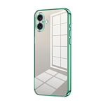 Transparent Plating Fine Hole Phone Case, For iPhone 16 Pro, For iPhone 16 Plus, For iPhone 16, For iPhone 15 Pro Max, For iPhone 15 Pro, For iPhone 15 Plus