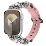 Paracord Genuine Leather Watch Band, For Apple Watch SE 40mm, For Apple Watch SE 44mm, For Apple Watch Series 6 40mm, For Apple Watch Series 6 44mm, For Apple Watch Series 5 44mm, For Apple Watch Series 5 40mm