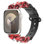 Paracord Genuine Leather Watch Band, For Apple Watch SE 40mm, For Apple Watch SE 44mm, For Apple Watch Series 6 40mm, For Apple Watch Series 6 44mm, For Apple Watch Series 5 44mm, For Apple Watch Series 5 40mm