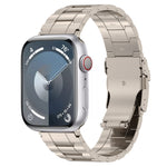 Safety Buckle Trapezoid Titanium Steel Watch Band, For Apple Watch SE 40mm, For Apple Watch SE 44mm, For Apple Watch Series 6 40mm, For Apple Watch Series 6 44mm, For Apple Watch Series 5 44mm, For Apple Watch Series 5 40mm, For Apple Watch Series 4 44...