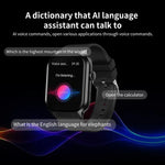 2.01 inch Milanese Steel Strap Bluetooth Call Smart Watch Support Heart Rate Monitoring / Non-invasive Blood Sugar, Milanese Steel Strap Gold