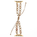 Heart Stones Drawstring Chain Watch Band, For Apple Watch 42mm, For Apple Watch 38mm