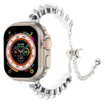 Pearl Bracelet Metal Watch Band, For Apple Watch SE 2023 44mm, For Apple Watch SE 2023 40mm, For Apple Watch Ultra 2 49mm, For Apple Watch Series 9 45mm, For Apple Watch Series 9 41mm, For Apple Watch Ultra 49mm, For Apple Watch Series 8 41mm          ...