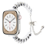 Pearl Bracelet Metal Watch Band, For Apple Watch 42mm, For Apple Watch 38mm