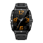 KT71 1.96 inch HD Square Screen Rugged Smart Watch Supports Bluetooth Calls/Sleep Monitoring/Blood Oxygen Monitoring