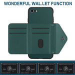 Rhombic Texture Card Bag RFID Phone Case with Long Lanyard, For iPhone SE 2022 / SE 2020, For iPhone 13 Pro Max, For iPhone 13 Pro, For iPhone 13, For iPhone 13 mini, For iPhone 12, For iPhone 12 Pro Max, For iPhone 12 Pro