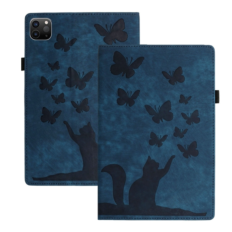 Butterfly Cat Embossing Leather Tablet Case, For iPad Air 13 2026 / 2025 / 2024, For iPad Air 11 2026 / 2025 / 2024, For iPad Pro 13 2025 / 2024, For iPad Pro 11 2025 / 2024, For iPad mini 2024 / 2021