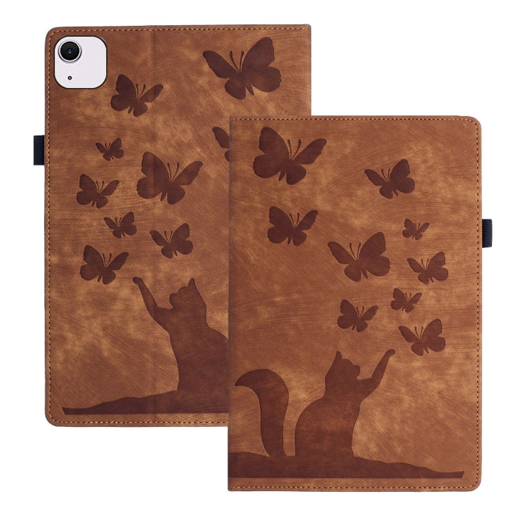 Butterfly Cat Embossing Leather Tablet Case, For iPad Air 13 2026 / 2025 / 2024, For iPad Air 11 2026 / 2025 / 2024, For iPad Pro 13 2025 / 2024, For iPad Pro 11 2025 / 2024, For iPad mini 2024 / 2021