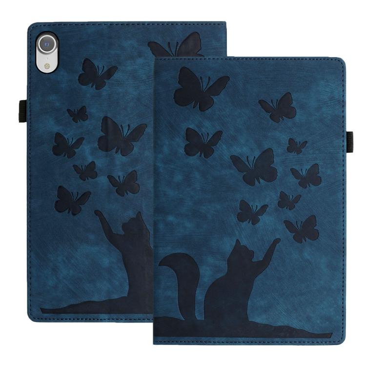 Butterfly Cat Embossing Leather Tablet Case, For iPad Air 13 2026 / 2025 / 2024, For iPad Air 11 2026 / 2025 / 2024, For iPad Pro 13 2025 / 2024, For iPad Pro 11 2025 / 2024, For iPad mini 2024 / 2021