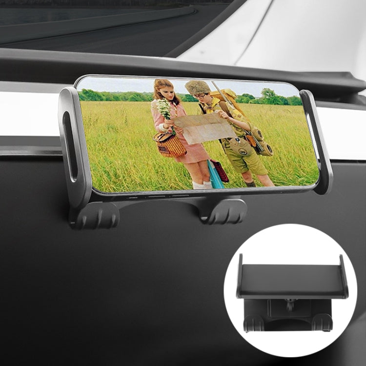 For Tesla Model 3 / Y Car Co-pilot Glove Box Hook Phone Tablet Holder, Hook Base + Phone Bracket