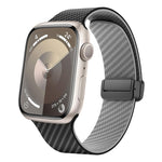 Carbon Fiber Magnetic Black Buckle Watch Band, For Apple Watch SE 40mm, For Apple Watch SE 44mm, For Apple Watch Series 6 40mm