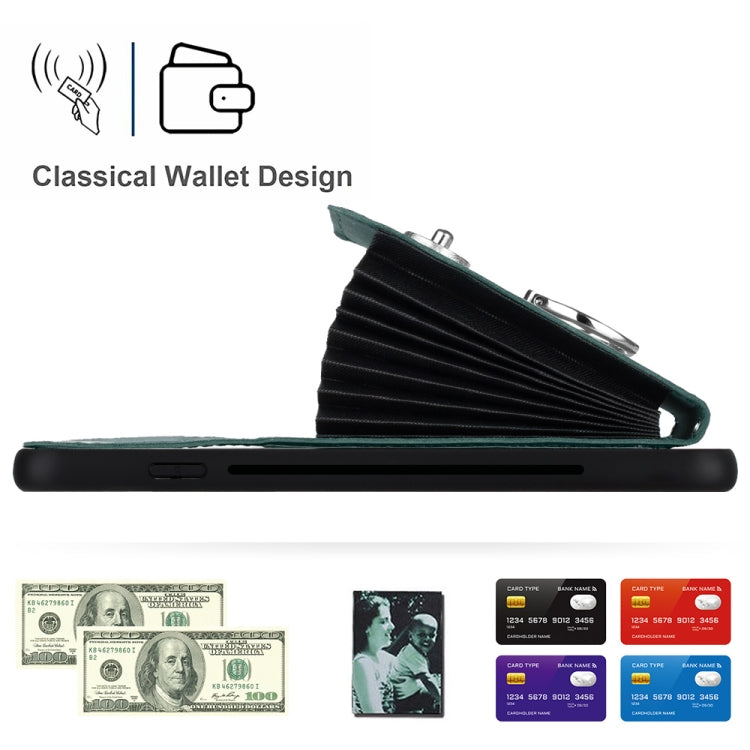 Organ Card Bag Ring Holder Phone Case with Long Lanyard, For iPhone 8 Plus / 7 Plus