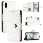 Rhombic Texture Flip Leather Phone Case with Lanyard, For iPhone 11, For iPhone 11 Pro, For iPhone XS / X, For iPhone XR, For iPhone XS Max, For iPhone 8 Plus / 7 Plus / 6s Plus