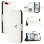 Rhombic Texture Flip Leather Phone Case with Lanyard, For iPhone 11, For iPhone 11 Pro, For iPhone XS / X, For iPhone XR, For iPhone XS Max, For iPhone 8 Plus / 7 Plus / 6s Plus