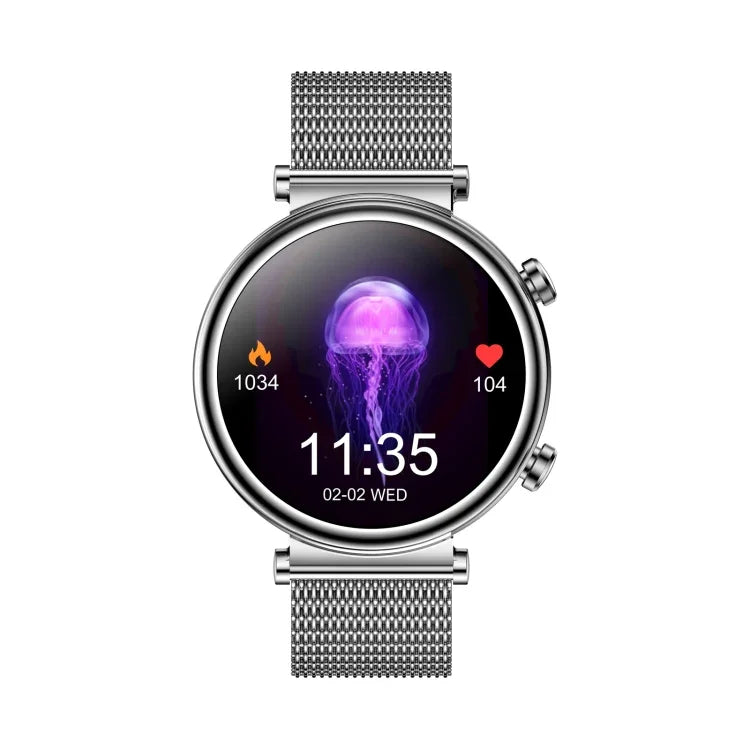 T86 Woman Health 1.27 inch Smart Watch, BT Call / Physiological Cycle / Heart Rate / Blood Pressure / Blood Glucose / SOS