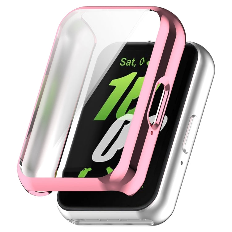 Full Coverage TPU Electroplated Watch Protective Case, For Samsung Galaxy Fit 3