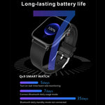 QX9 1.96 inch BT5.2 Smart Sport Watch, Support Bluetooth Call / Sleep / Blood Oxygen / Heart Rate / Blood Pressure Health Monitor