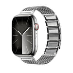 Magnetic Clasp Braided Chain Stainless Steel Watch Band, For Apple Watch SE 40mm, For Apple Watch SE 44mm, For Apple Watch Series 6 40mm, For Apple Watch Series 6 44mm, For Apple Watch Series 5 44mm, For Apple Watch Series 5 40mm                       ...