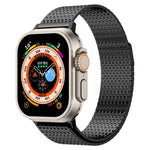 Milanese Loop Magnetic Clasp Stainless Steel Watch Band, For Apple Watch SE 2023 44mm, For Apple Watch SE 2023 40mm, For Apple Watch Ultra 2 49mm, For Apple Watch Series 9 45mm, For Apple Watch Series 9 41mm, For Apple Watch Ultra 49mm                 ...