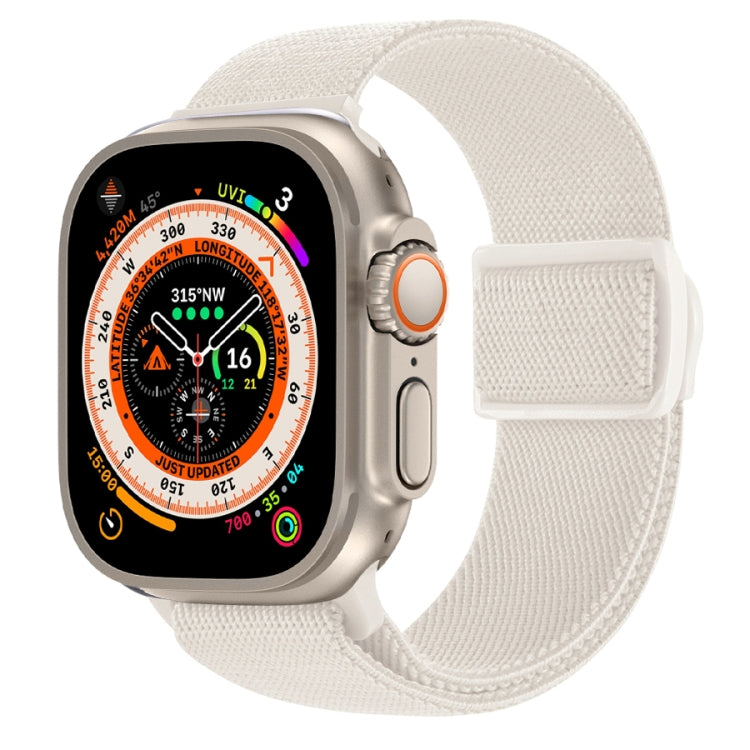 Carbon Fiber Texture Snap Buckle Nylon Watch Band, For Apple Watch SE 2023 40mm, For Apple Watch Ultra 2 49mm, For Apple Watch Series 9 45mm