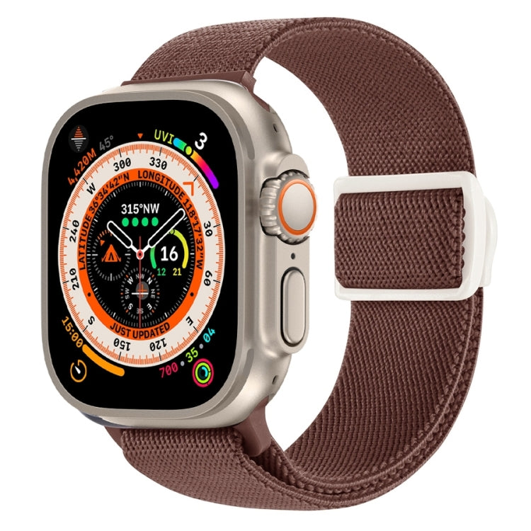 Carbon Fiber Texture Snap Buckle Nylon Watch Band, For Apple Watch SE 2023 40mm, For Apple Watch Ultra 2 49mm, For Apple Watch Series 9 45mm
