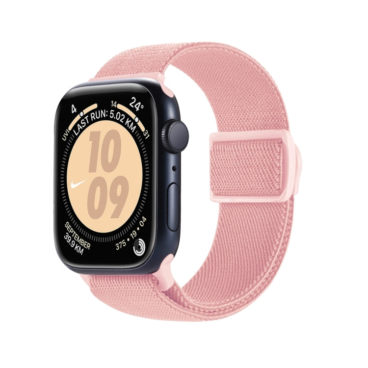 Carbon Fiber Texture Snap Buckle Nylon Watch Band, For Apple Watch SE 2023 40mm, For Apple Watch Ultra 2 49mm, For Apple Watch Series 9 45mm