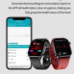 ET580 2.04 inch AMOLED Screen Sports Smart Watch Support Bluetooth Call /  ECG Function