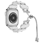 Resin Retractable Chain Watch Band, For Apple Watch Series 9 41mm, For Apple Watch Ultra 49mm