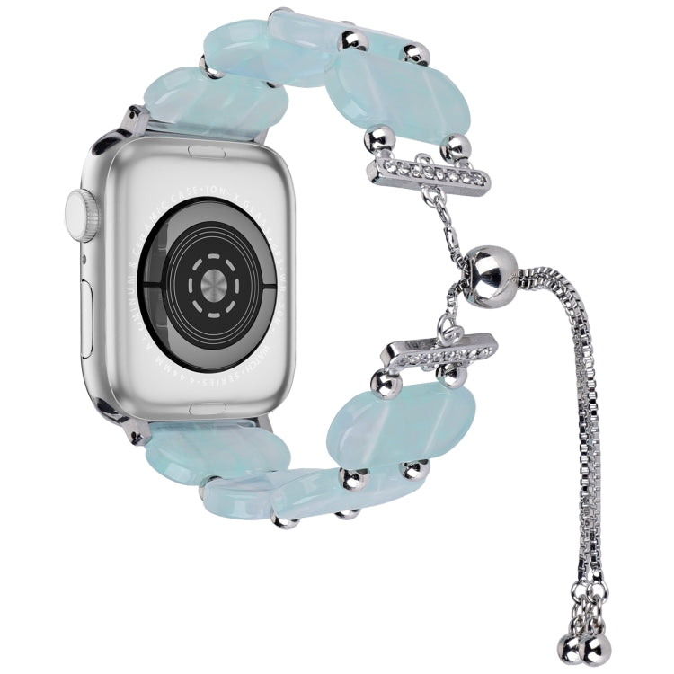 Resin Retractable Chain Watch Band, For Apple Watch Series 9 41mm, For Apple Watch Ultra 49mm